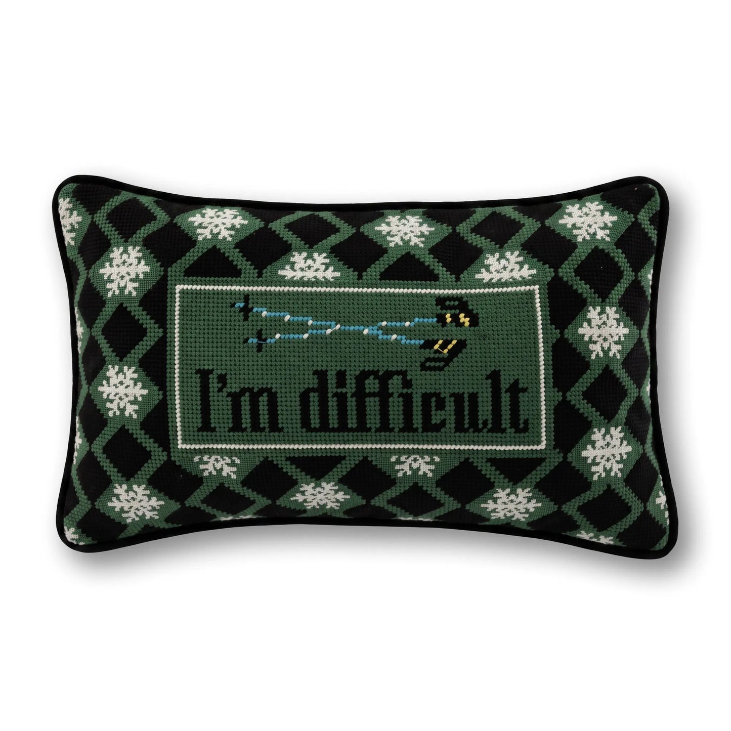 I'm Difficult Needlepoint Pillow