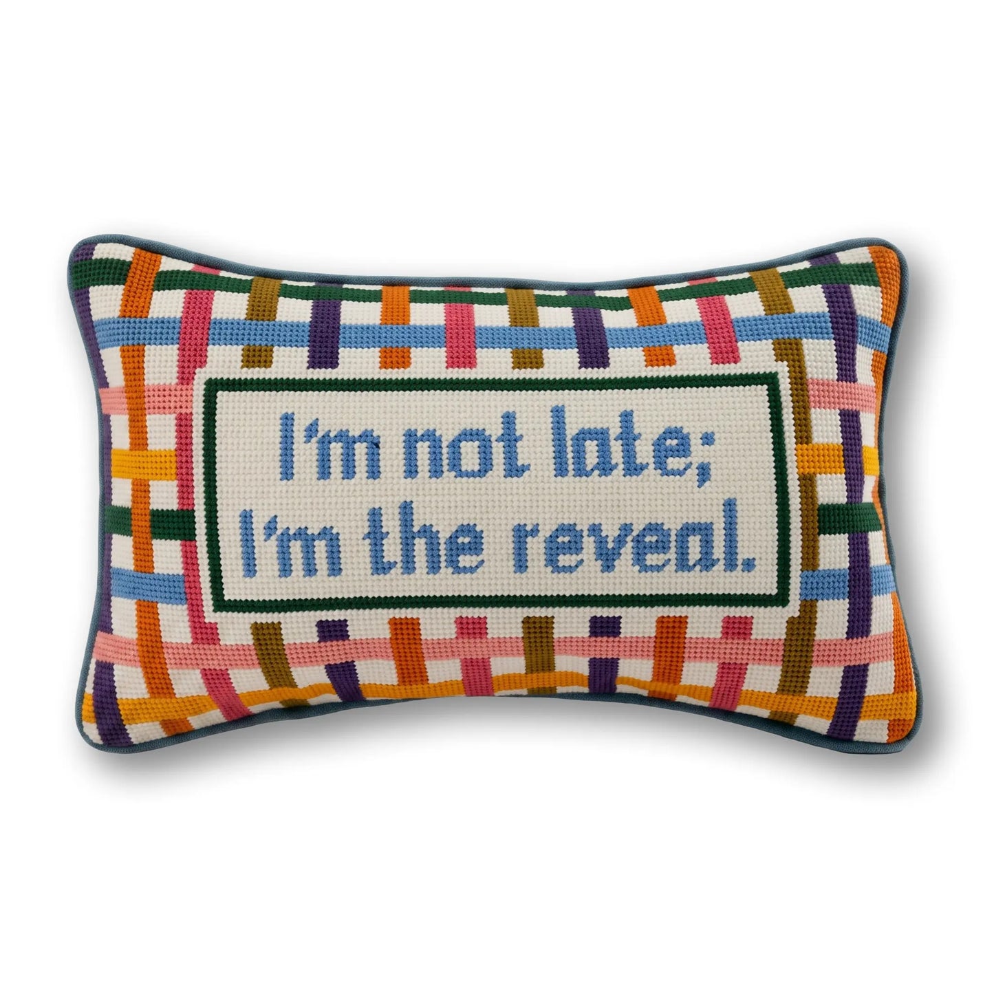 I'm The Reveal Needlepoint Pillow