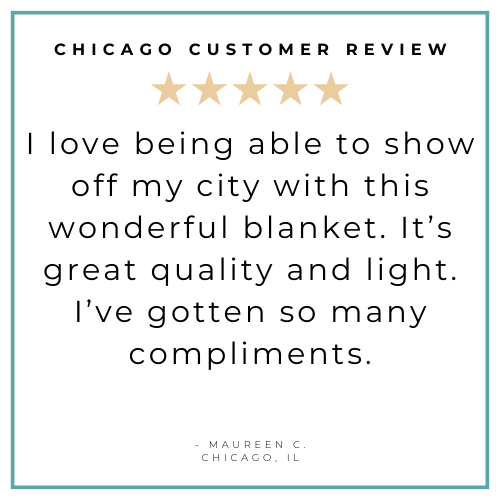 Chicago Newborn Gift Set: Muslin Swaddle & Bib | Organic Cotton