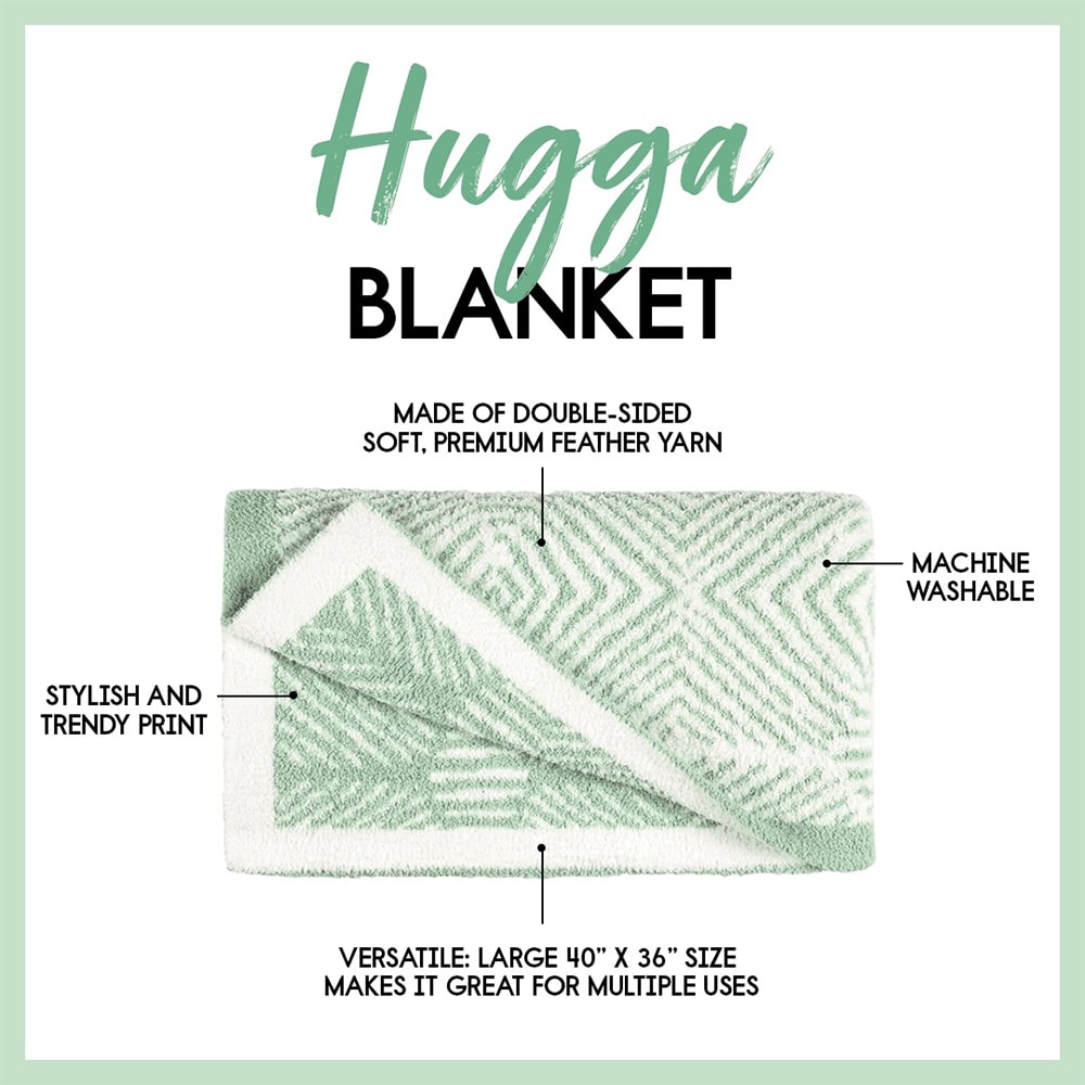 Hugga Blanket in Zebra Geo