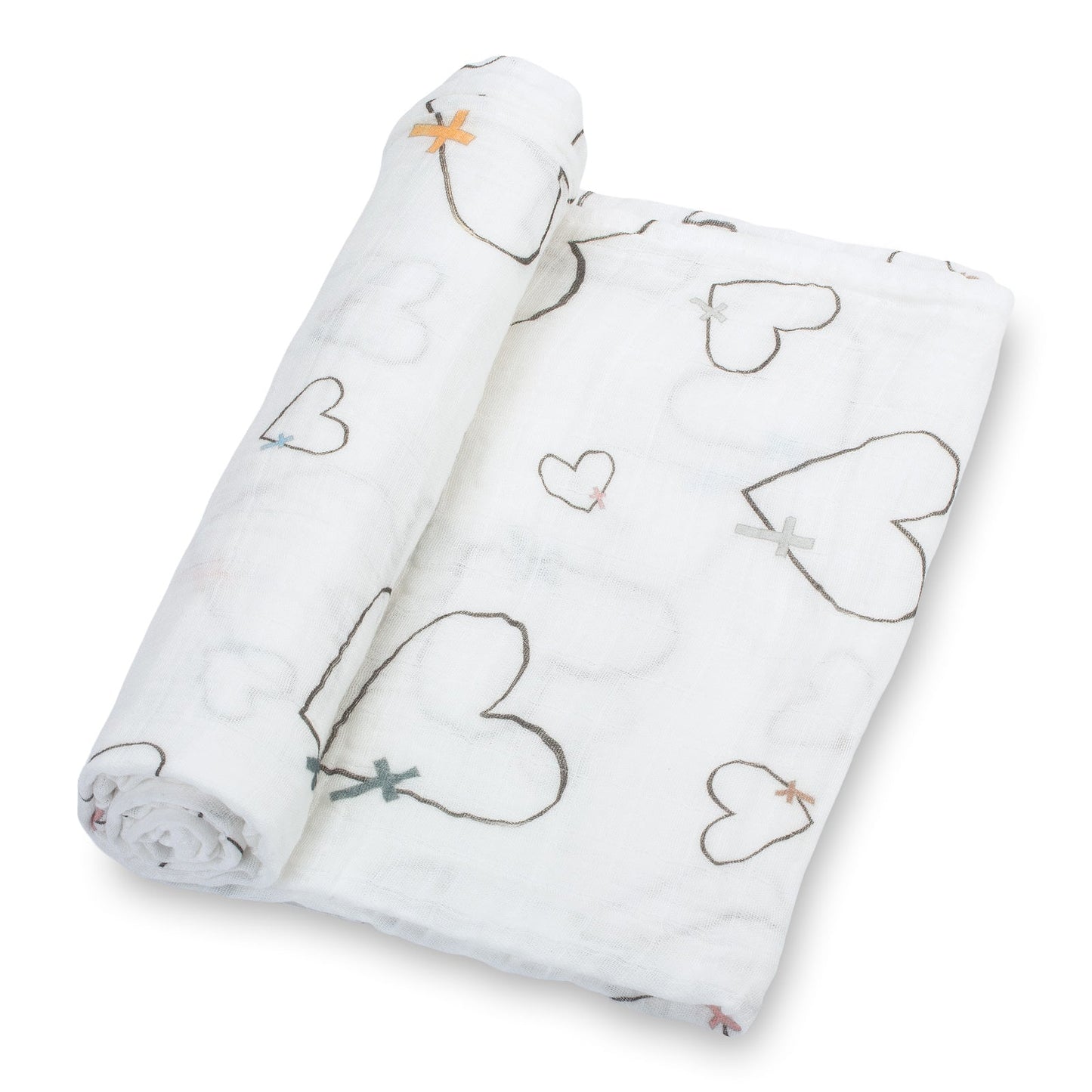 The Love of Christ Heart Baby Muslin Swaddle Blanket