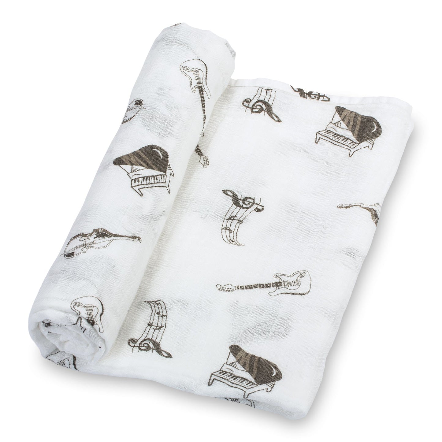 Chello There Baby Muslin Music Swaddle Blanket