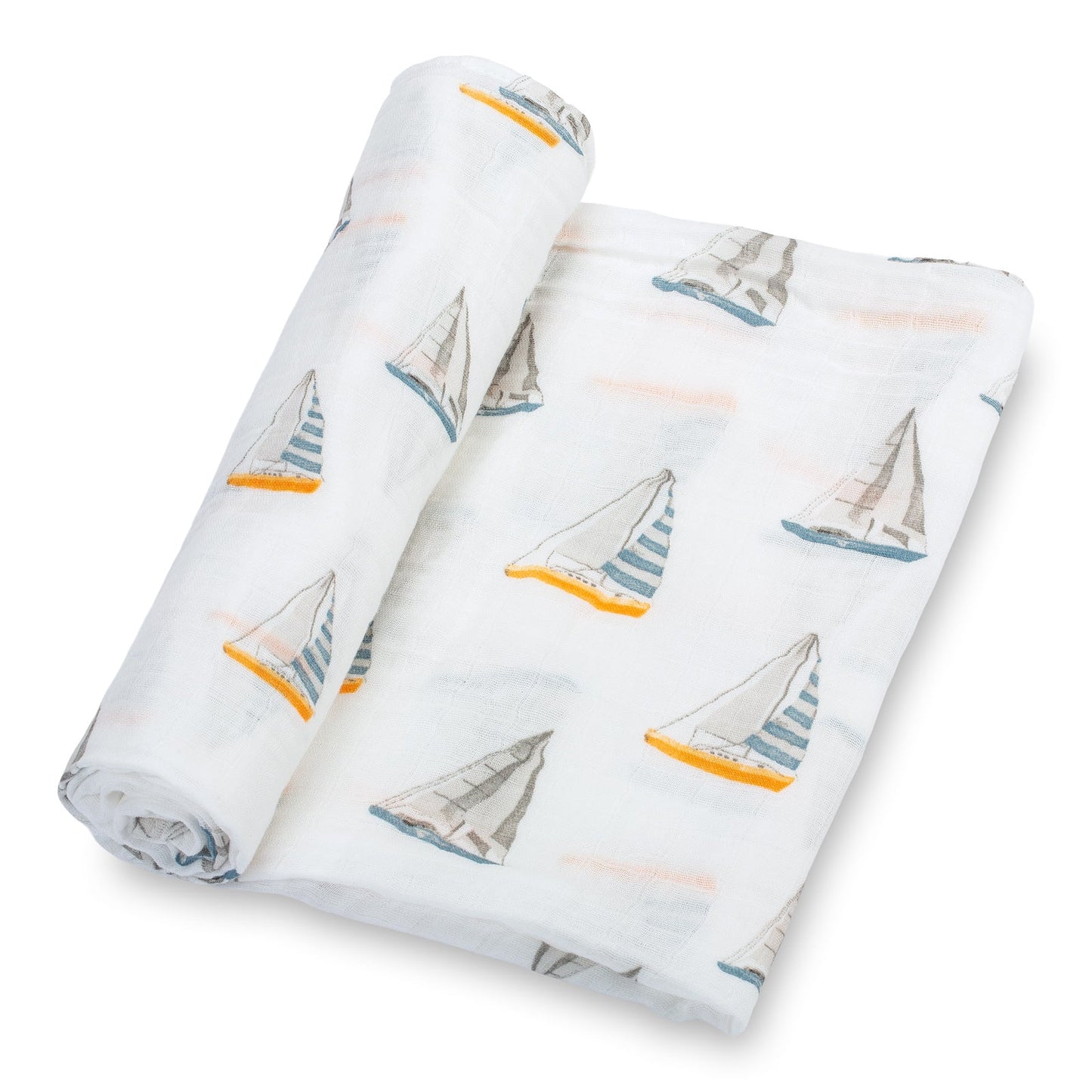 Sailing Away Baby Muslin Swaddle Blanket
