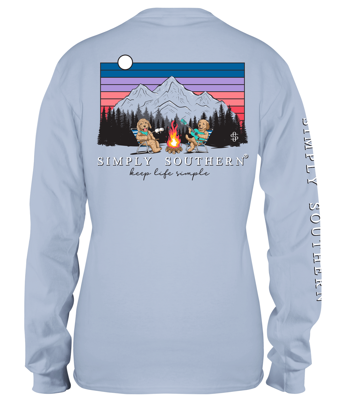 Camp Dogs - Mountains - SS - Adult Long Sleeve