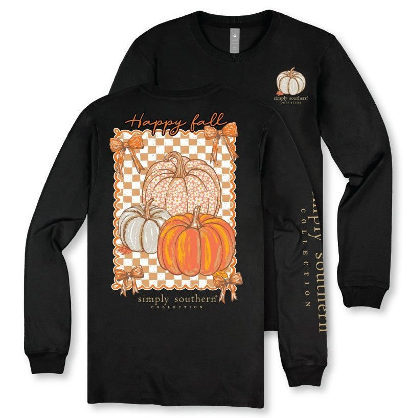 Happy Fall - Pumpkins - SS - F26 - YOUTH Long Sleeve