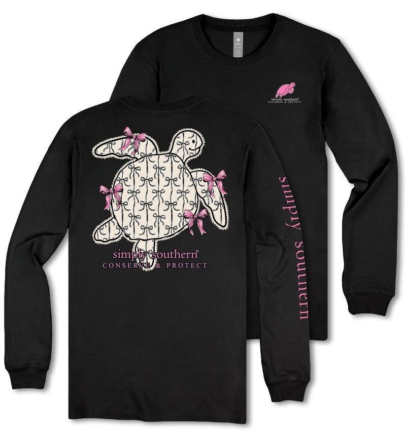 Track Turtle - Ribbon - Bows - Conserve & Protect - SS - F25 - YOUTH Long Sleeve