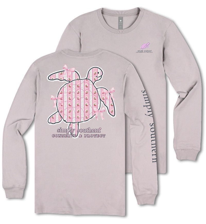 Track Turtle - Cherries - Bows - Conserve & Protect - SS - F25 - YOUTH Long Sleeve