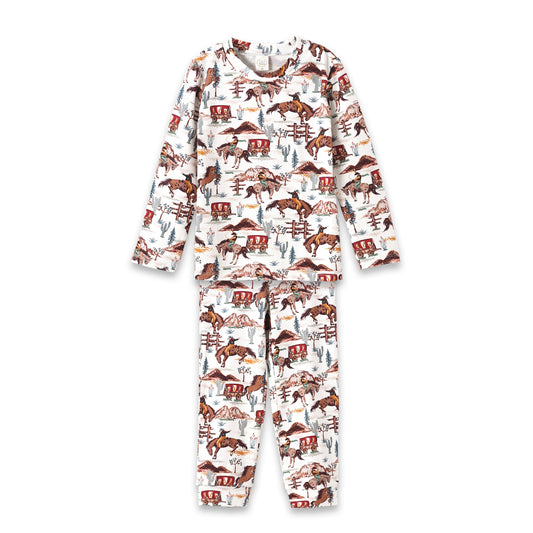 Cowboy Kids' Pajama Set – Western Spirit Bamboo Cotton