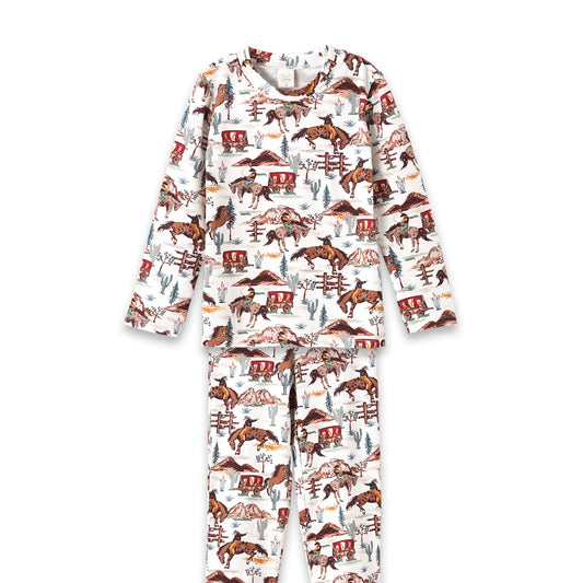 Cowboy Kids' Pajama Set – Western Spirit Bamboo Cotton