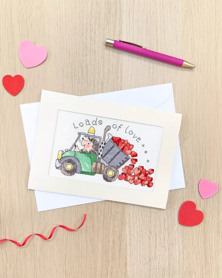 Loads of Love Greeting Card Counted Cross Stitch Kit by Bothy Threads XGC64