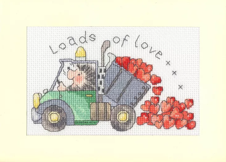 Loads of Love Greeting Card Counted Cross Stitch Kit by Bothy Threads XGC64