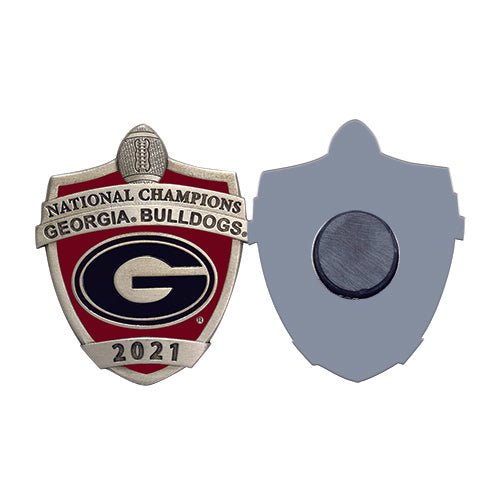 Georgia Bulldogs National Champions 2021 Shield Logo Magnet