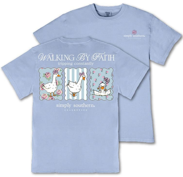 Walking By Faith, Tripping Constantly - Goose - F26 - SS - Adult T-Shirt