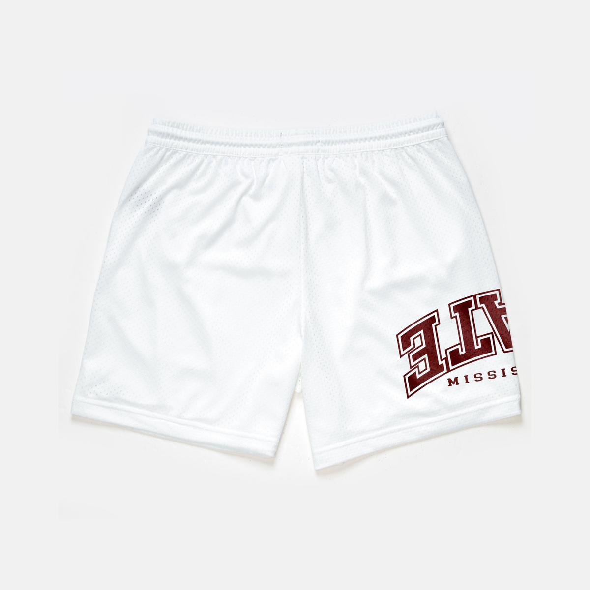 Mississippi State Mesh Shorts – White | Exclusive