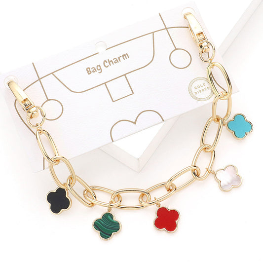 Quatrefoil Pendant Station Bag Charm