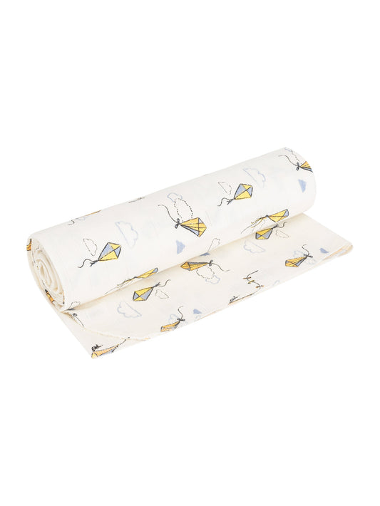 Muslin Swaddle Blanket - Kites