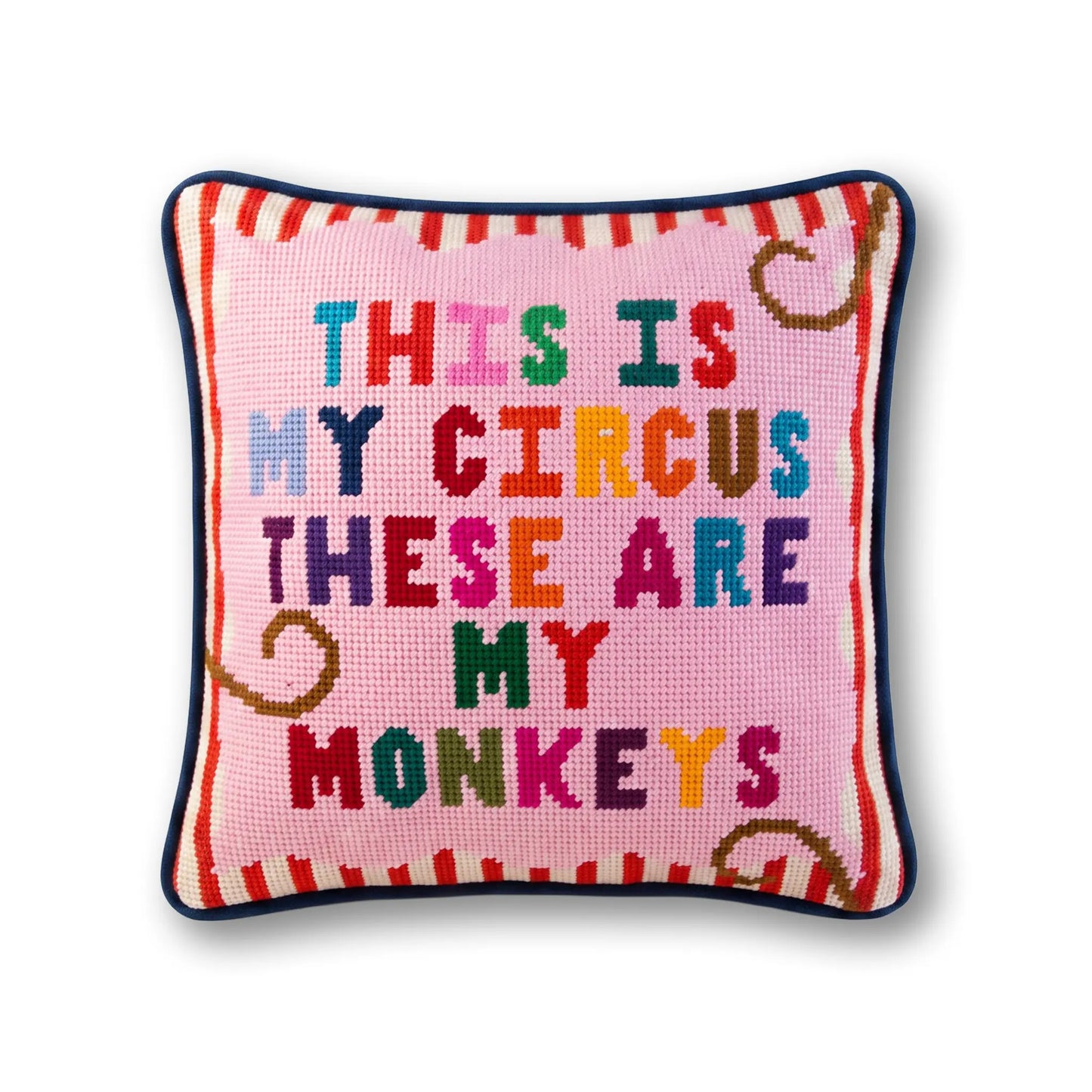 My Circus Needlepoint Pillow