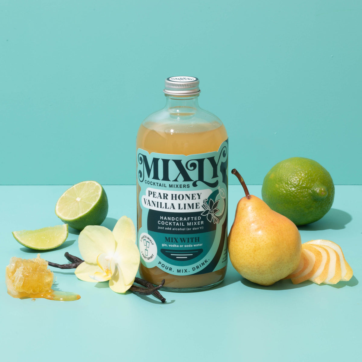 Pear Honey Vanilla Lime - Mule Cocktail & Mocktail Mixer