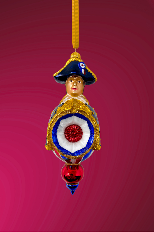 Napoleon Bonaparte Reflector Glass Ornament