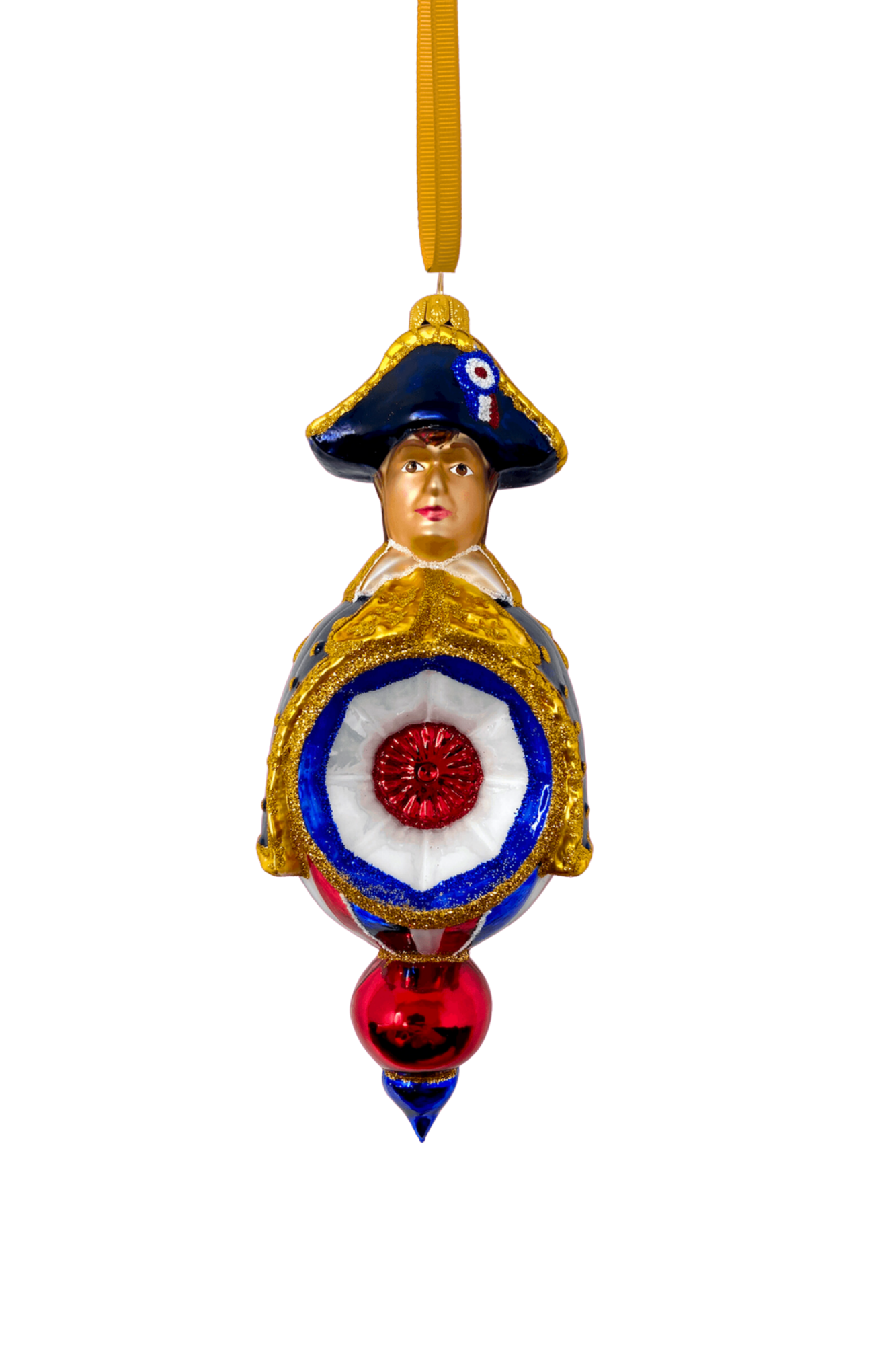 Napoleon Bonaparte Reflector Glass Ornament