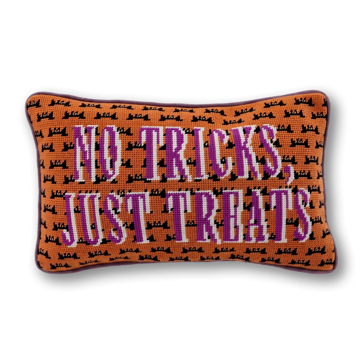 No Tricks Needlepoint Pillow