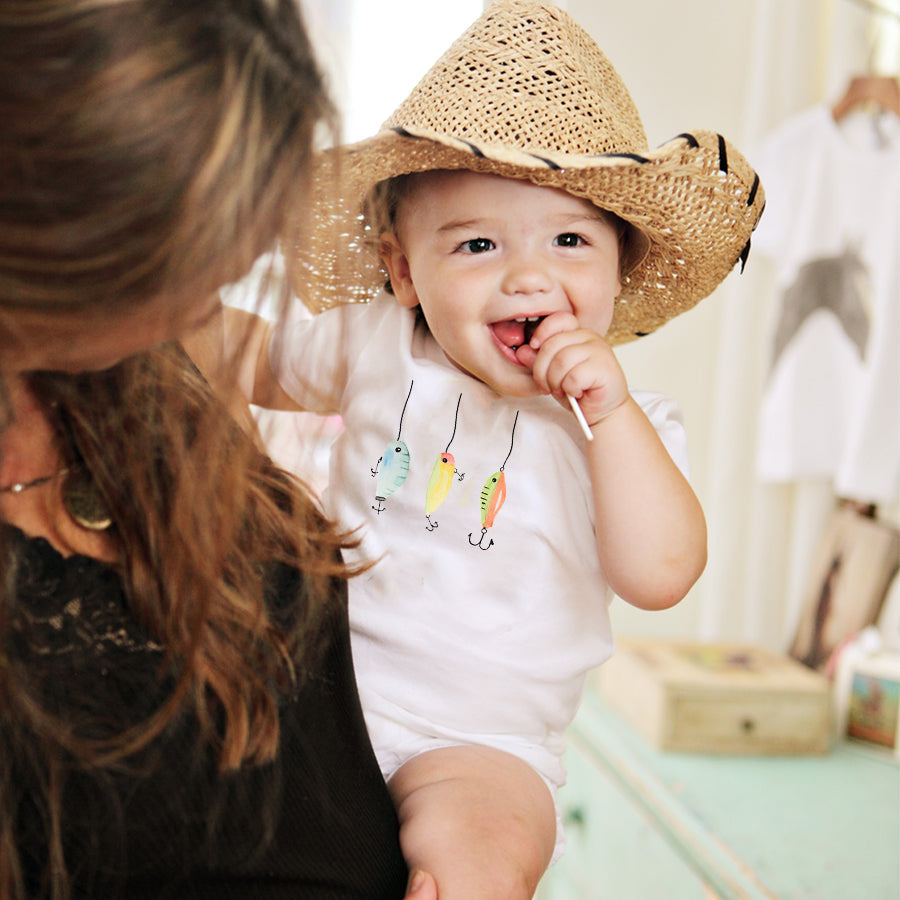 Fishing Lures Baby Onesie