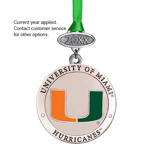 Miami Hurricanes Ornament