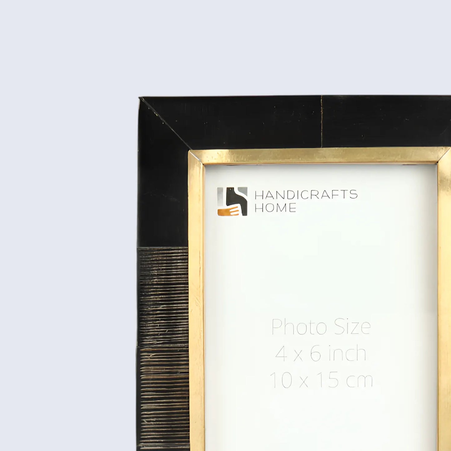 Picture Frame Shagrin Collection Brass & Horn Inlay Brown – 2 Sizes