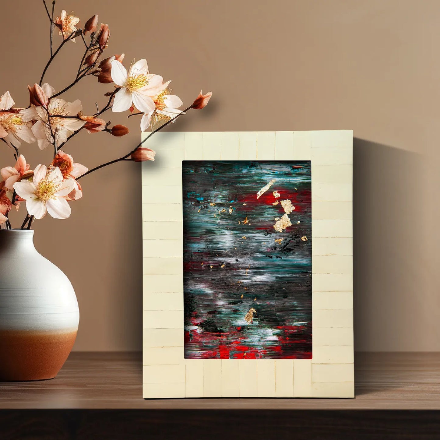 Picture Frame Classic Collection Bone Inlay White – 4x6 & 5x7"Make to Order