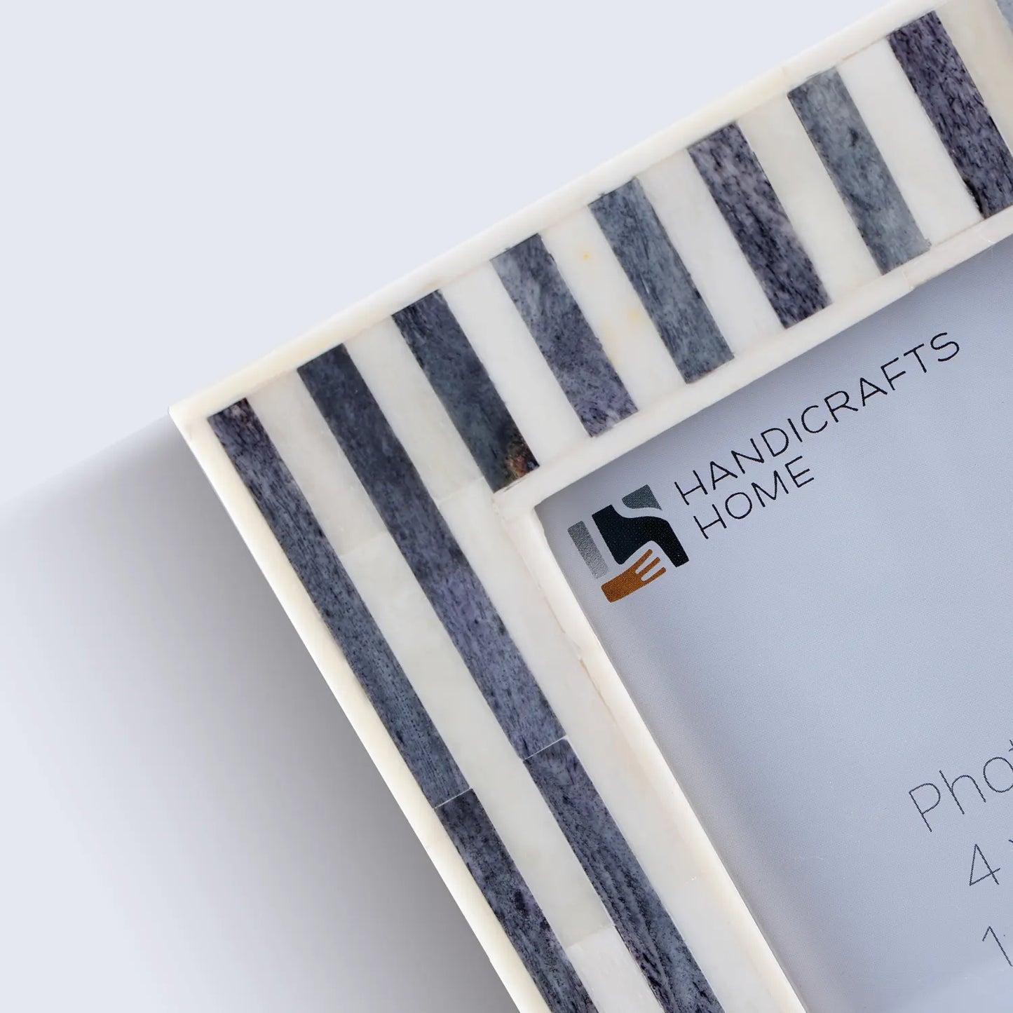 Picture Frames Kayala Saje Collection Bone Inlay, Grey-White, 4x6, 5x7 & 8x10