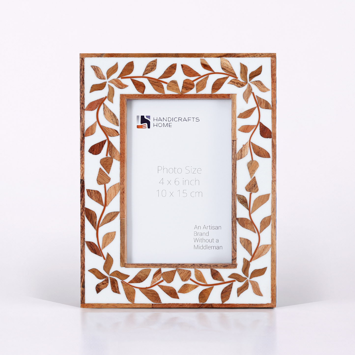 Wood Resin Inlay Botanical Photo Frame Alhambra 4x6 5x7