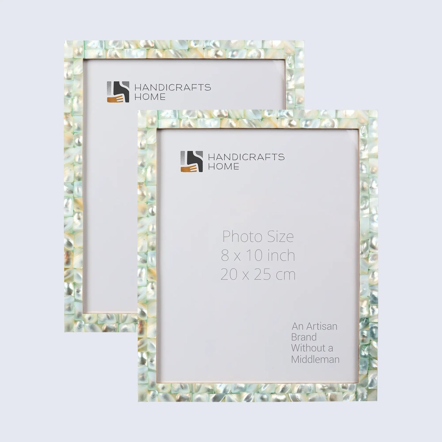 Picture Frame Mother of Pearl Collection Mother of Pearl Green Pack of 2 -3 sizes
