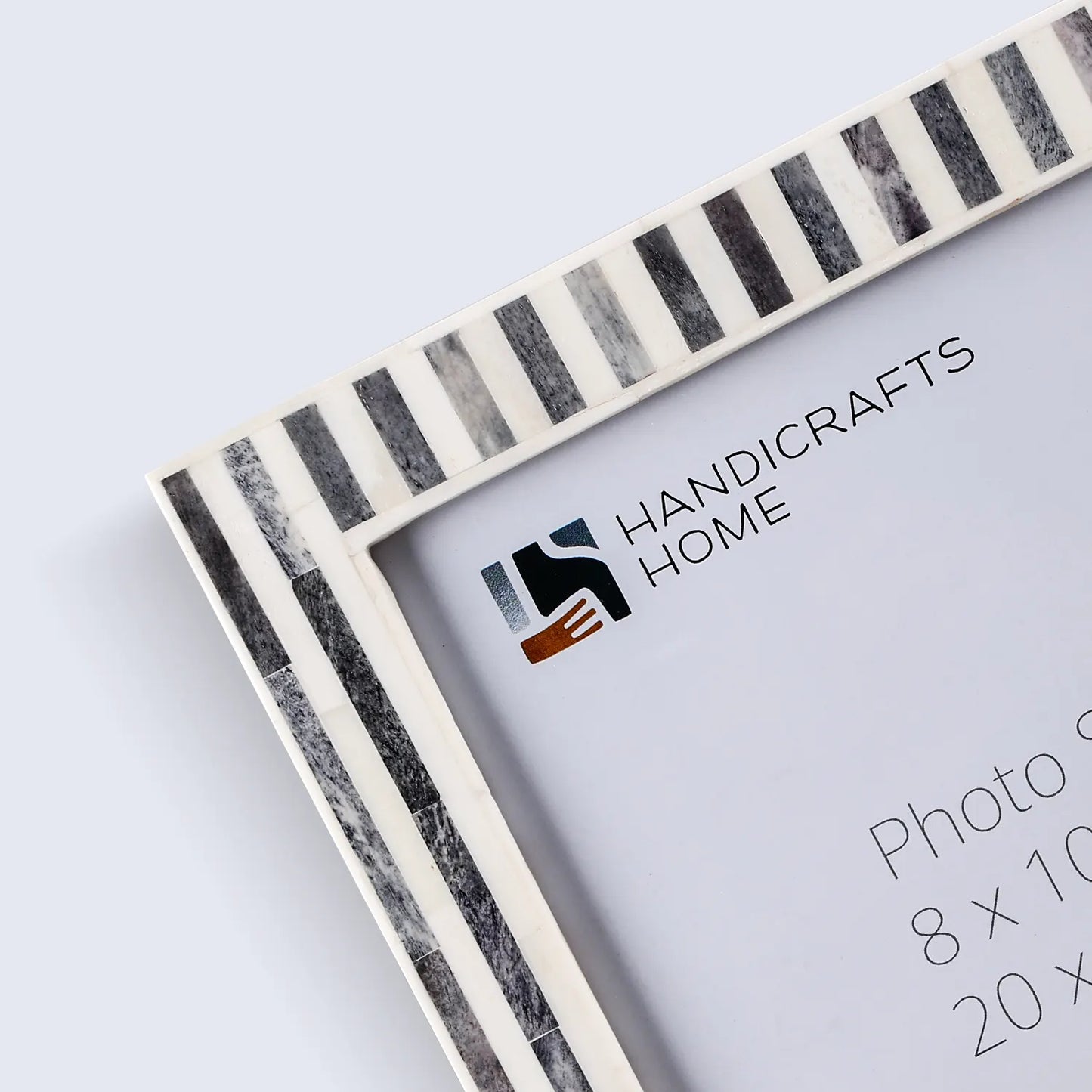 Picture Frames Kayala Saje Collection Bone Inlay, Grey-White, 4x6, 5x7 & 8x10