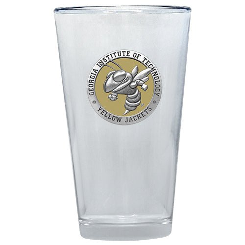 Georgia Tech Yellow Jackets Buzz Logo Pint Glass, 16 oz
