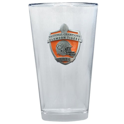 Clemson Tigers National Champions 2016 Pint Glass, 16 oz