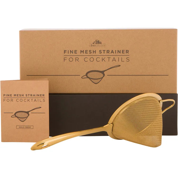 Fine Mesh Strainer - Gold
