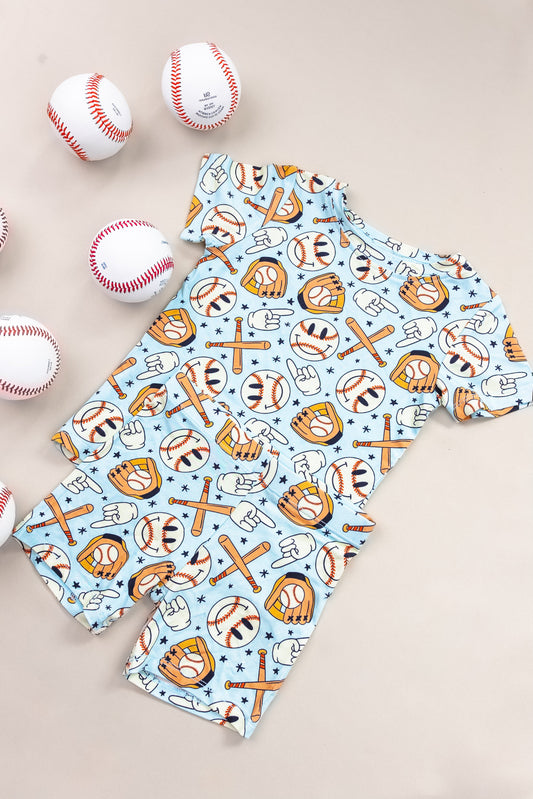 BASEBALL SMILEY DREAM SHORT SET