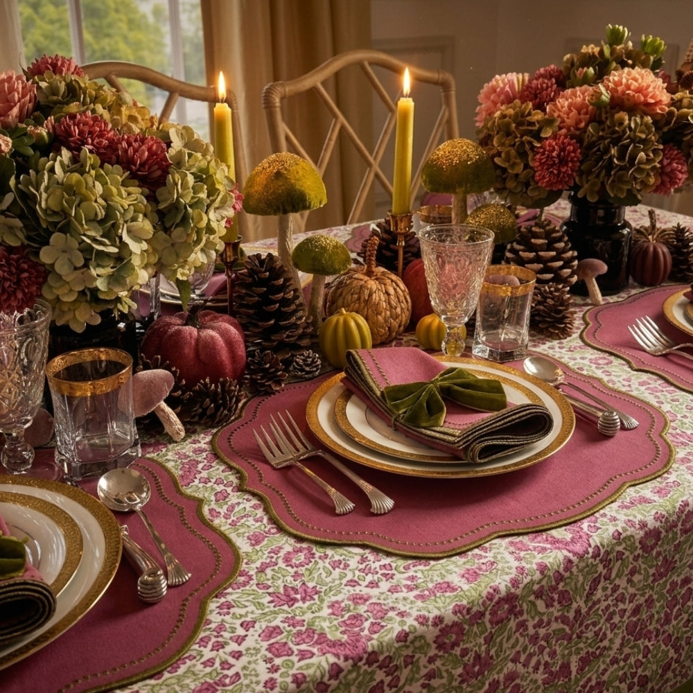 Olive: Velvet Bow Napkin Ties - (Set of 4)