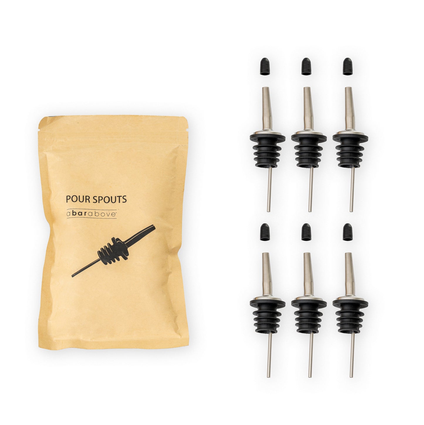 Pour Spouts for Alcohol Bottles - Stainless Steel