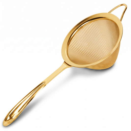 Fine Mesh Strainer - Gold