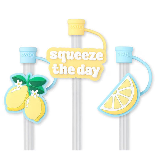 Swig Lemon Meringue Straw Topper Set