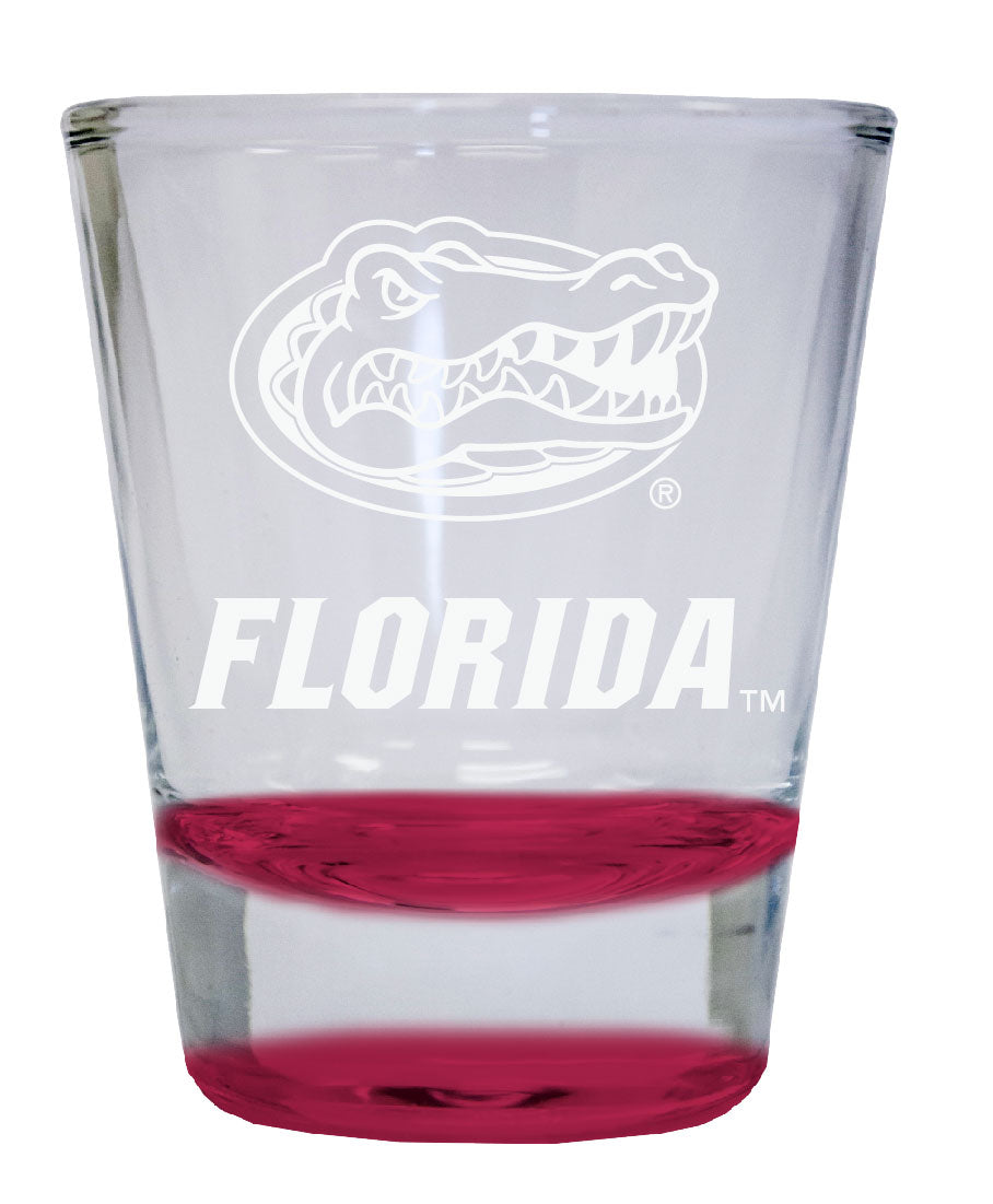 Florida Gators 2 oz Engraved Shot Glass Round  Officially Licensed Collegiate Product