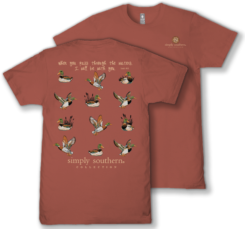 Mallard Duck - When You Pass Through The Waters - I will Be With You - F26 - SS - YOUTH T-Shirt