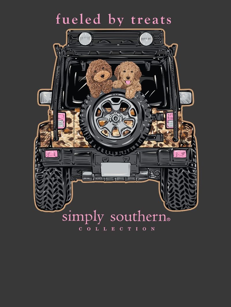 Fueled By Treats - Dogs - Off Road Vehicle - F26 - SS - YOUTH T-Shirt