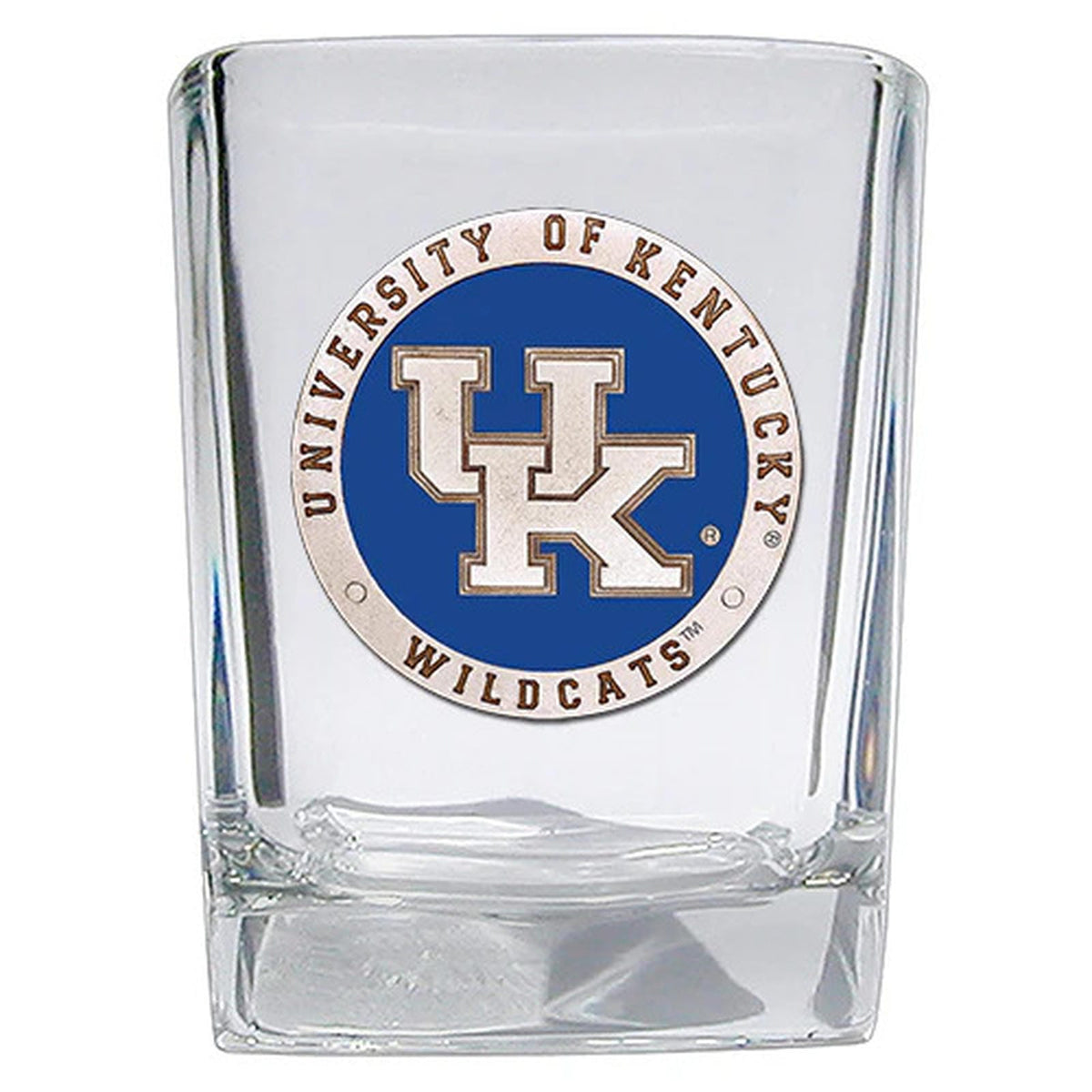 Kentucky Wildcats UK Logo Square Shot Glass