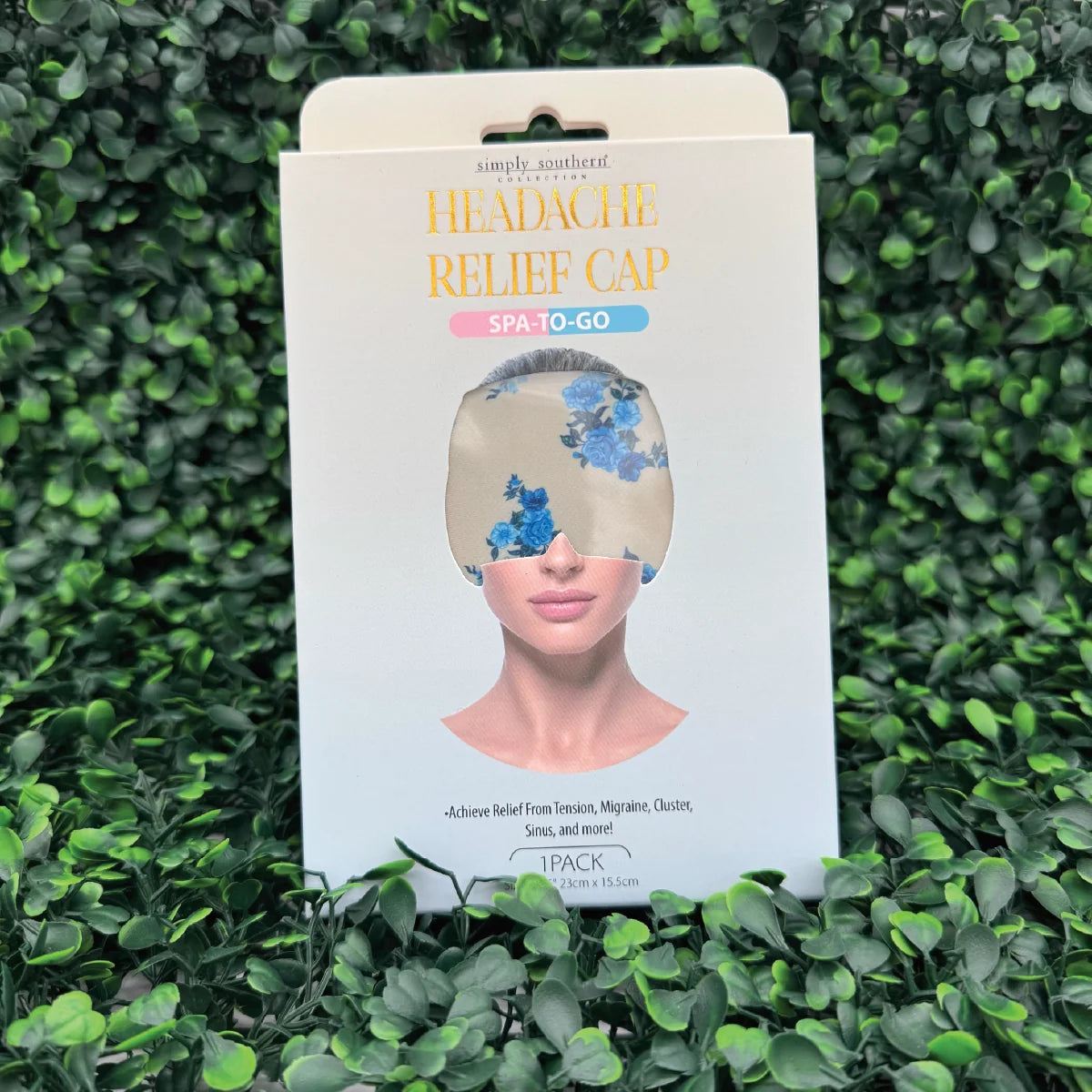 Simply Southern® Headache Relief Cap: Blue Floral