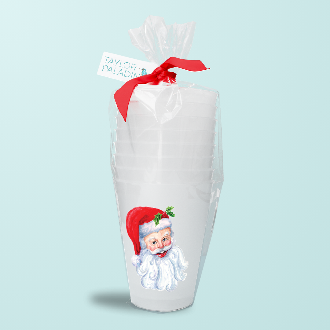 Santa Frosted Cups