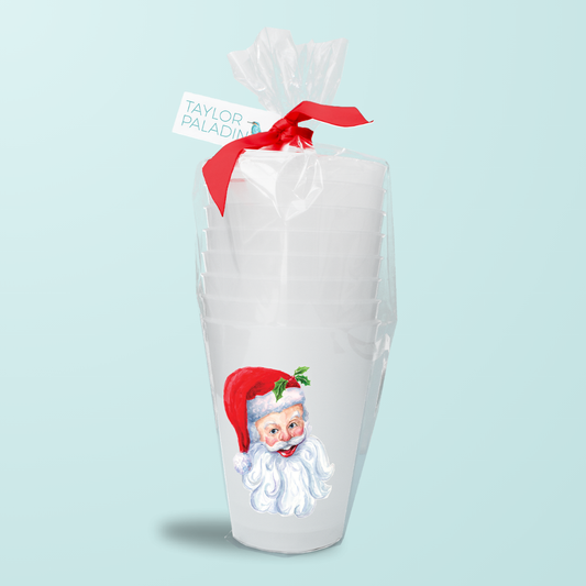 Santa Frosted Cups