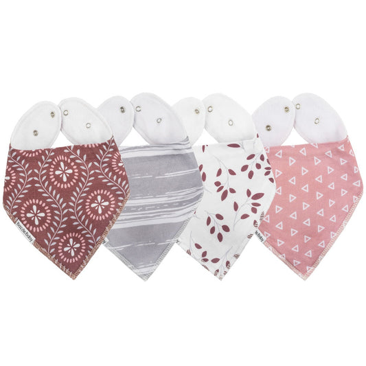 Bazzle Baby Bandana Bib 4-Pack - Various Colors
