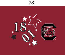 South Carolina Infant Lap Shoulder Creeper Print